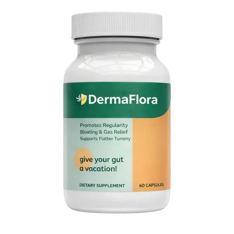 DermaFlora™ maisto papildas | Sustabdykite odos išbėrimus ir atkurkite žarnyno funkciją per 1 savaitę