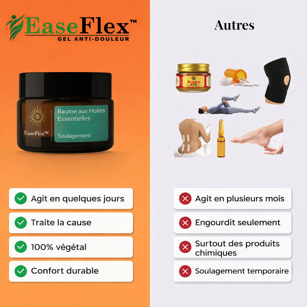 „EaseFlex™“ skausmą malšinantis balzamas | Lėtinius sąnarių skausmus sumažina vos per 3 minutes!