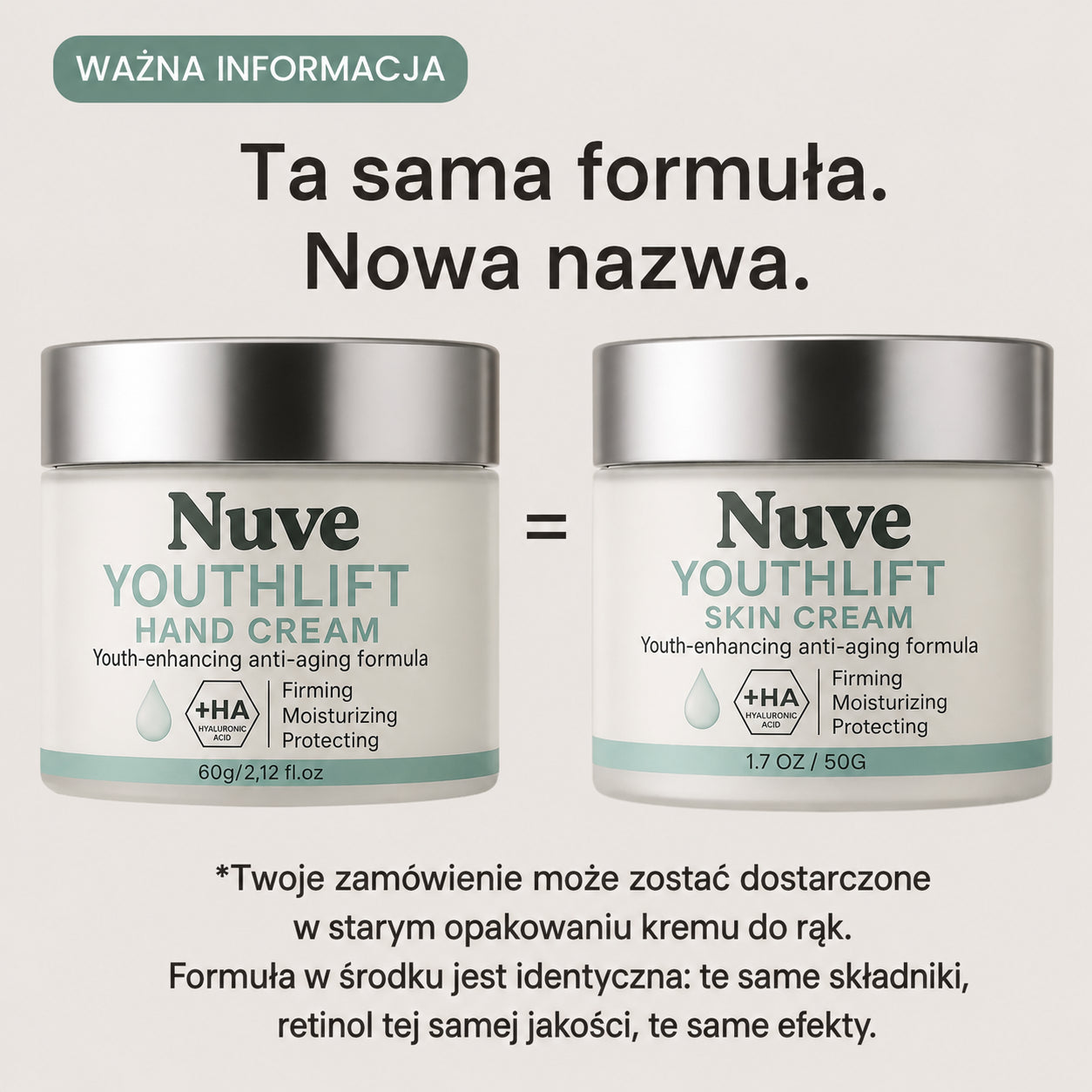 „Nuve YouthLift Retinol“ odos kremas