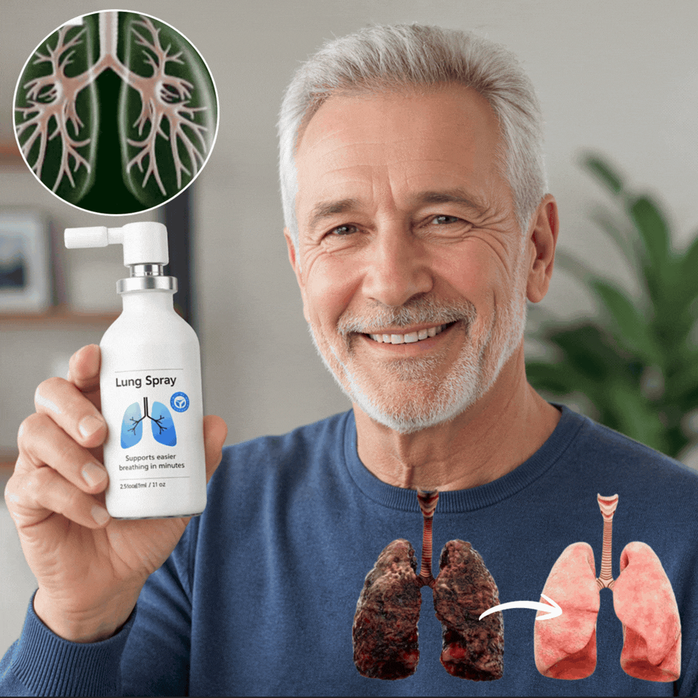 „ClariBreath™“ augalinis plaučių purškiklis | Per 15 minučių pašalina iki 97 % skreplių ir apnašų iš plaučių