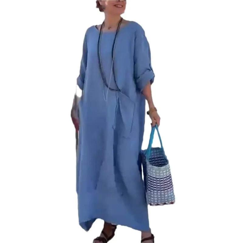Kasdieniška lininė suknelė